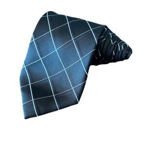 Paul Smith 62 x 4 Black With White Lines Mens Neck Tie